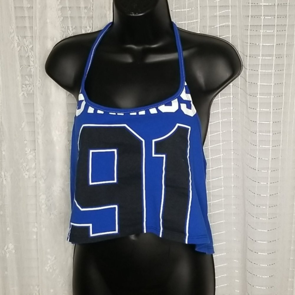 Tampa Bay Lightning Stamkos ONE OF A KIND HAND SEWN UPCYCLED CROPPED HALTER